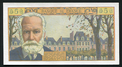 France New Francs Euro Victor Hugo banknote bill