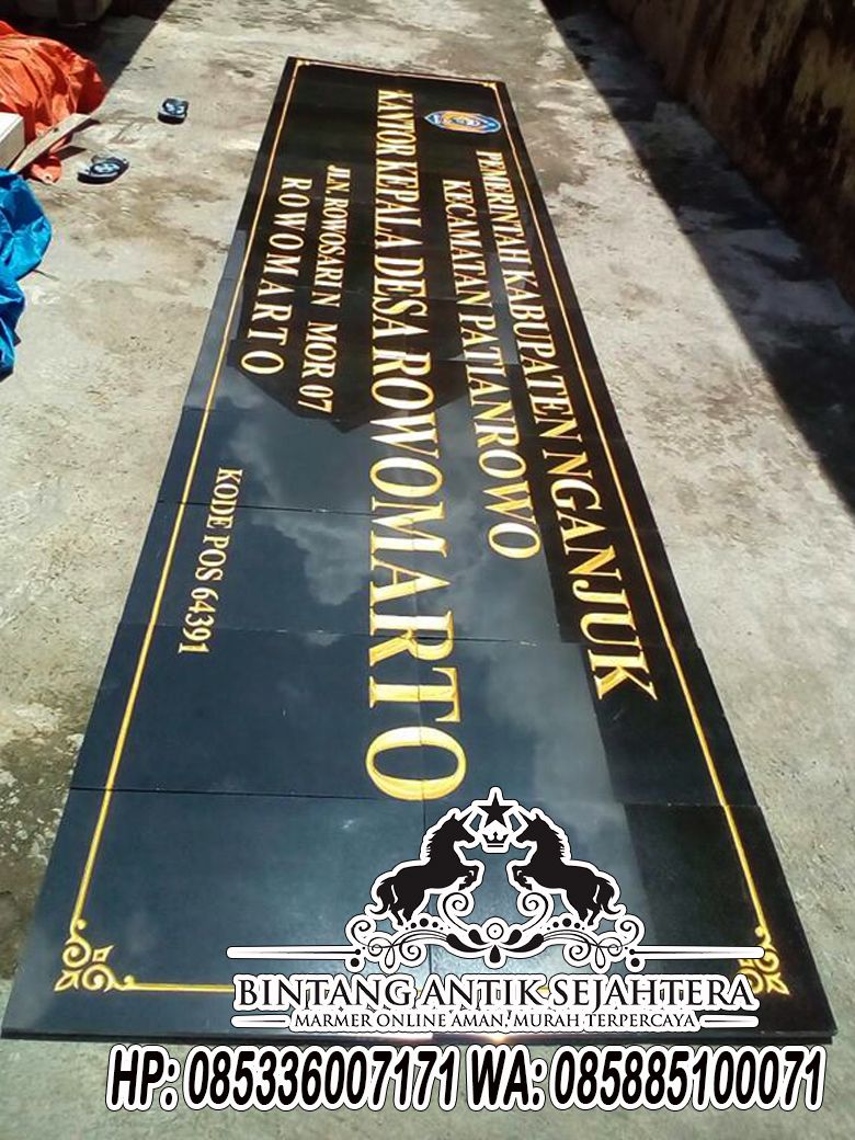 Papan Nama Kantor, Papan Nama Kantor Desa, Contoh Papan