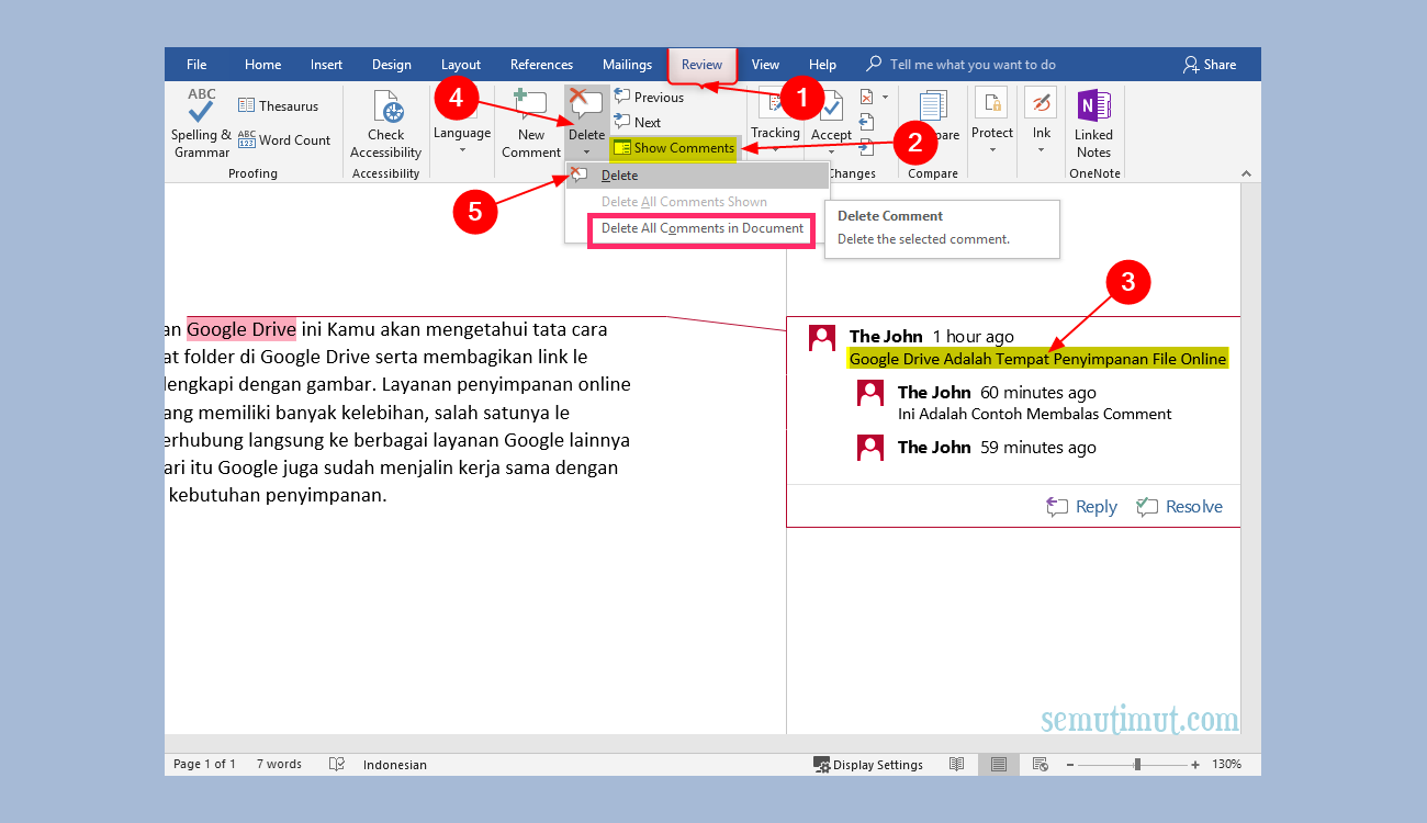 Cara Menghilangkan Comment di Word Saat Print (+Gambar)
