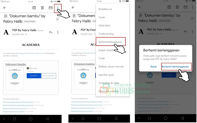 Cara Berhenti Berlangganan Email Academia Dengan Mudah