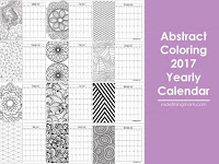 2017 calendar to color