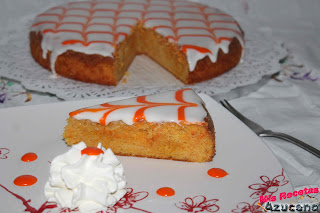 Pastel De Zanahoria Y Almendras.
