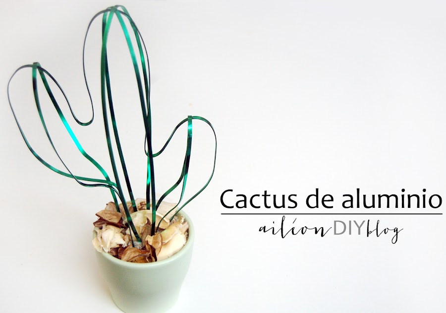 cactus diy casero aluminio