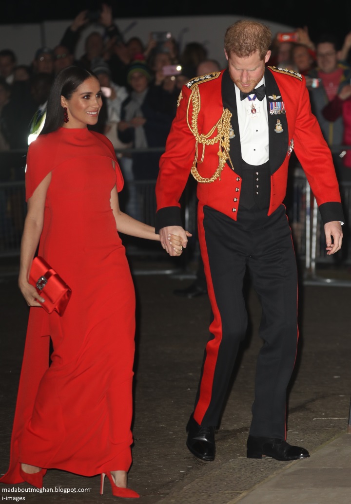 Mad About Meghan Meghan Wows In Red Mountbatten Festival Of Music