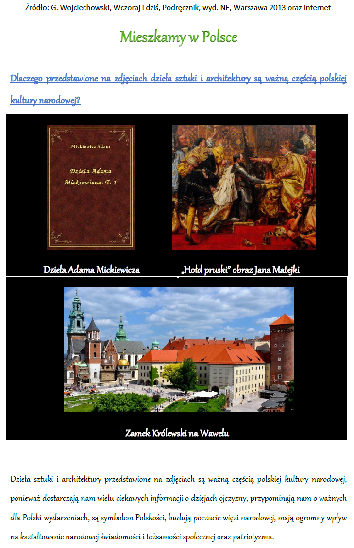 BLOG EDUKACYJNY DLA DZIECI: HISTORIA KL. IV - Mieszkamy w Polsce