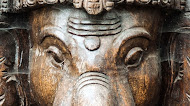 Lord Ganesha statue phone wallpaper