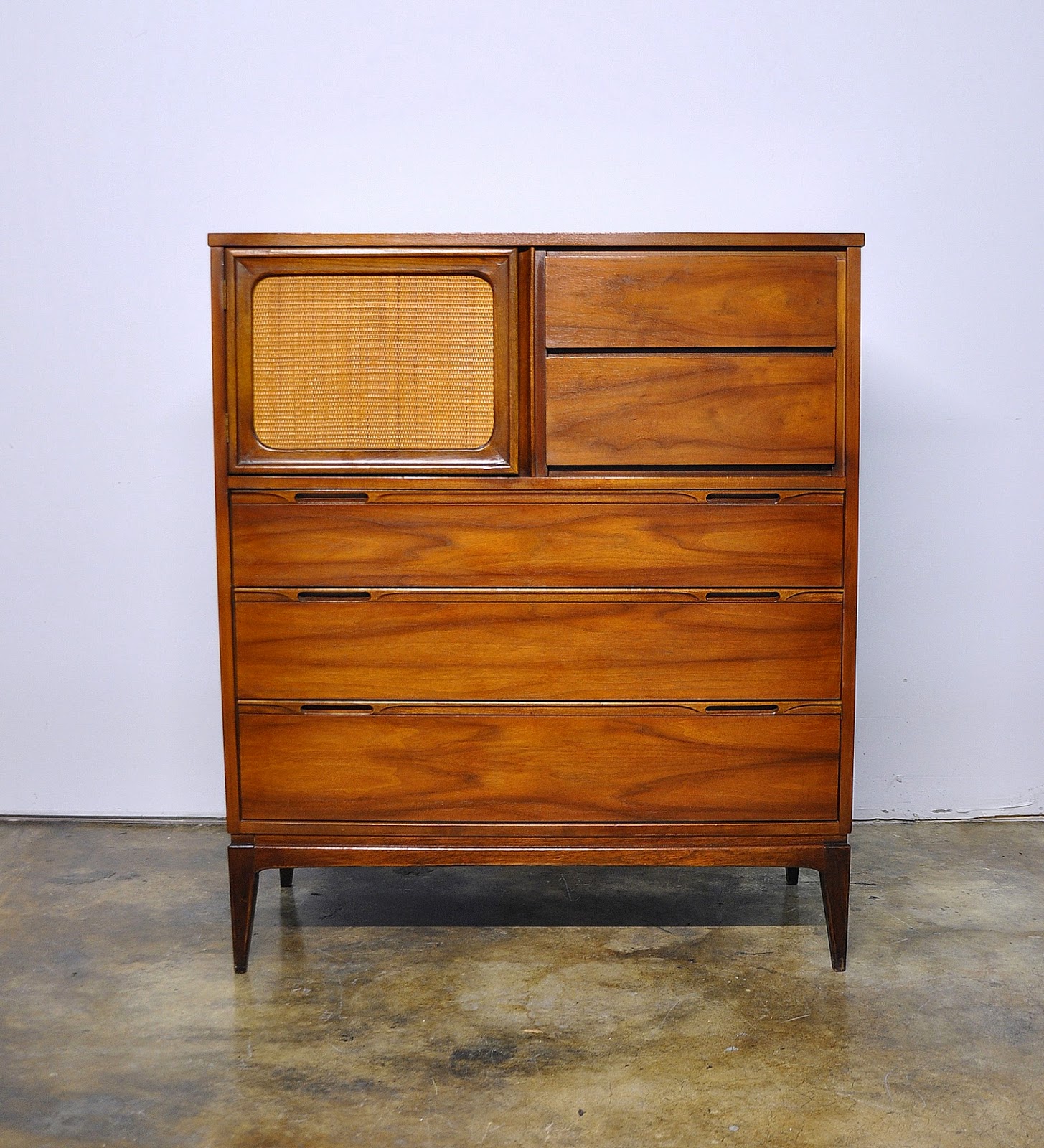 SELECT MODERN Mid Century Highboy or Gentleman's Chest of Drawers