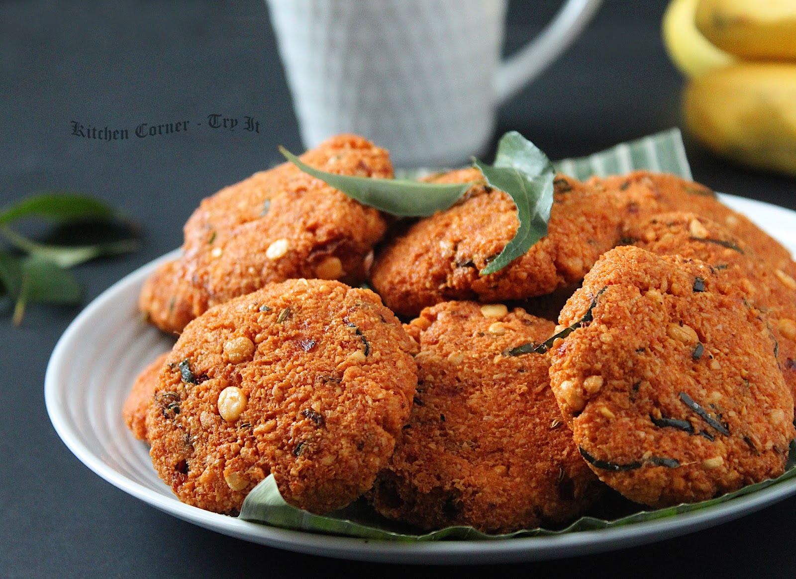 Parippu Vada/Dal Fritters Easy Tea time Snack