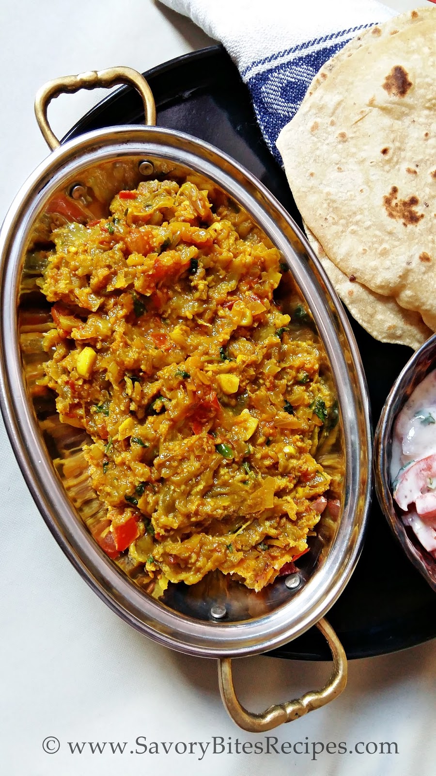 Dhaba Style Baingan Bharta Savory Bites Recipes A Food Blog with