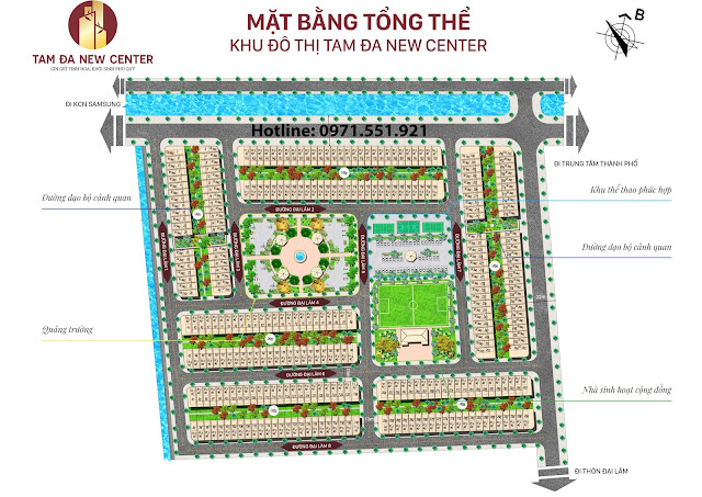 Dự án khu đô thị Tam Đa New Center Yên Phong Bắc Ninh - Tam Đa New Center