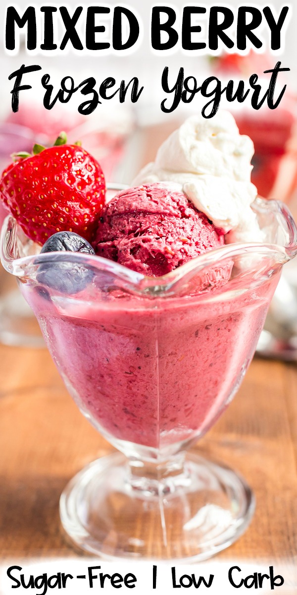 Mixed Berry SugarFree Frozen Yogurt Bobbi's Kozy Kitchen