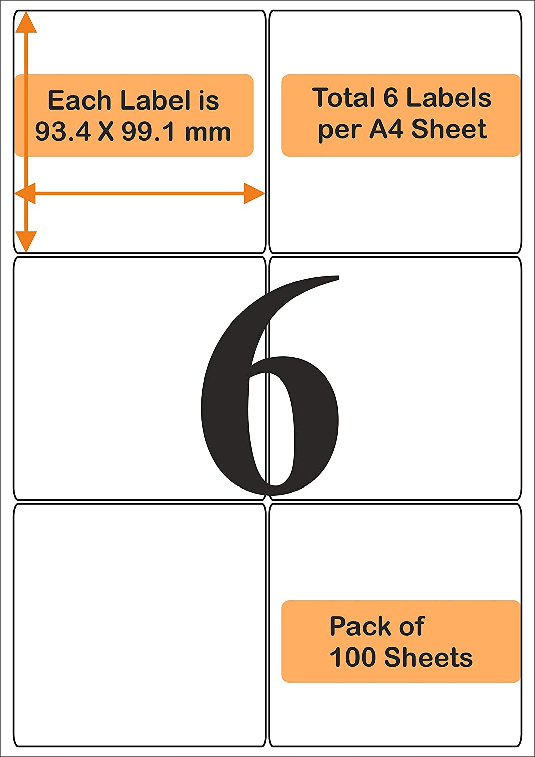 Compare Price A4 Sheet Self Adhesive Label Oddy Novajet VCR Desmat
