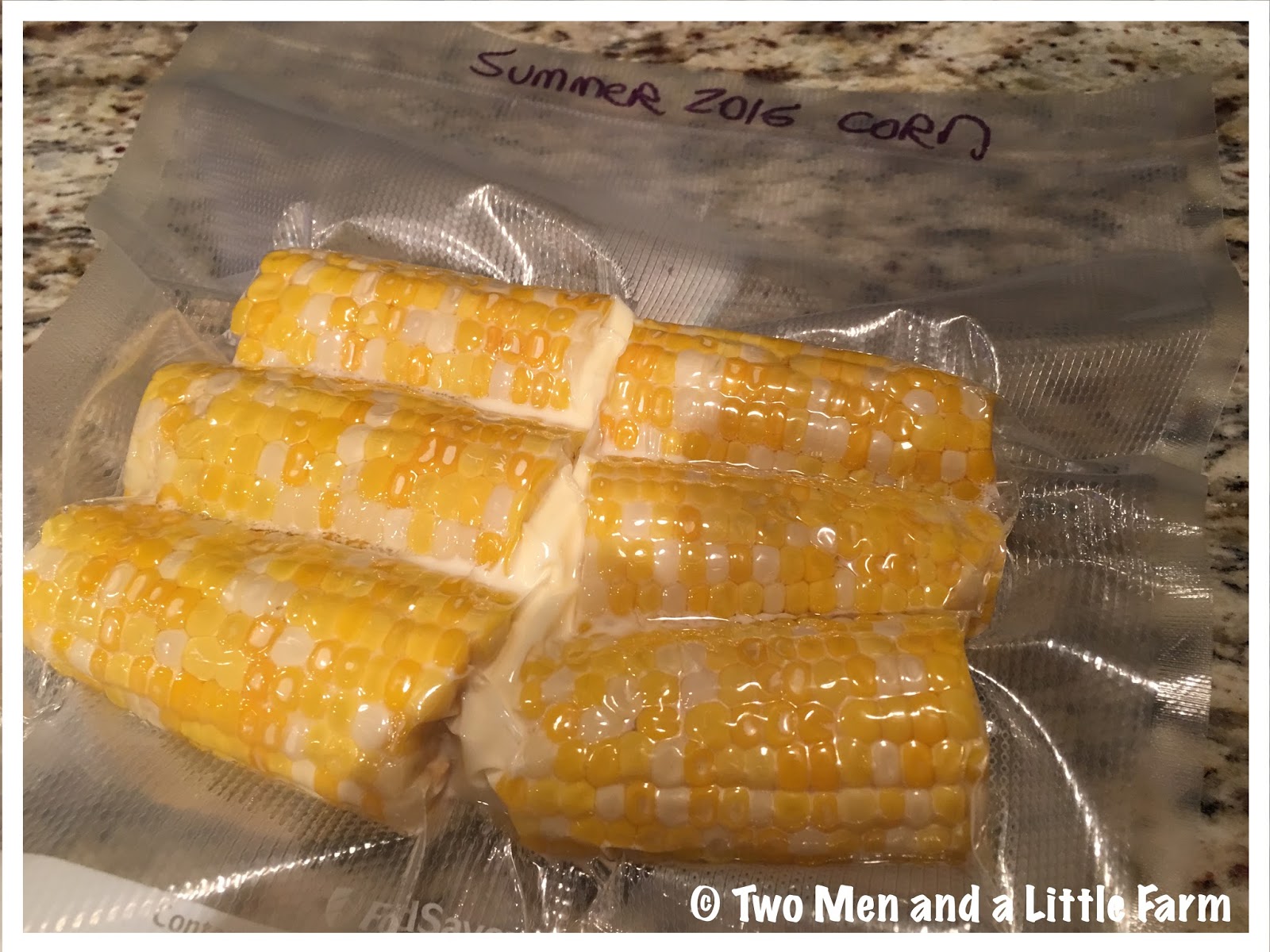 Two Men and a Little Farm VACUUM SAVING FRESH CORN