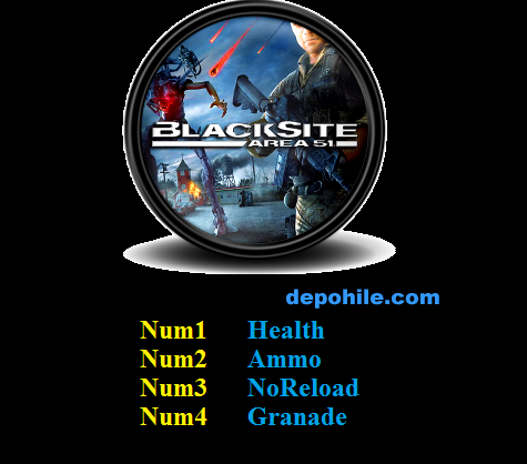 BlackSite Area 51 (PC) Oyunu Can - Mermi +4 Trainer Hilesi İndir