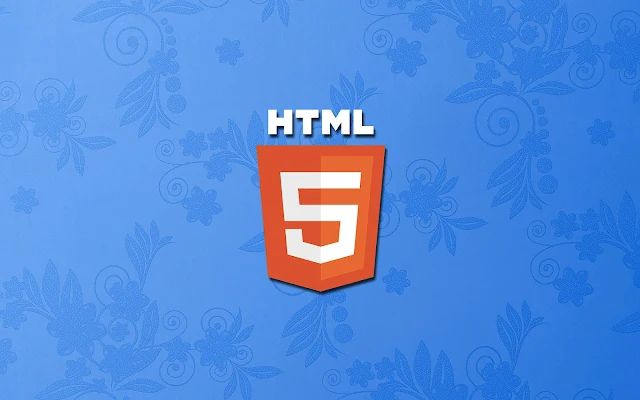 Blauwe HTML 5 wallpaper
