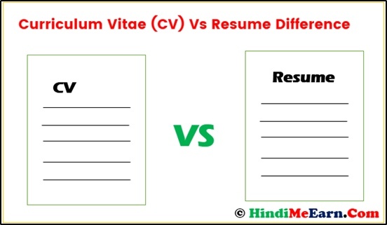 CV Vs Resume Difference