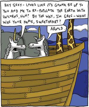 Noahs Arc, unicorn fail, end of unicorns