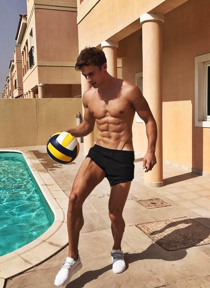 pretty-slim-fit-body-shirtless-teen-boy-football-player-pool-sixpack-abs