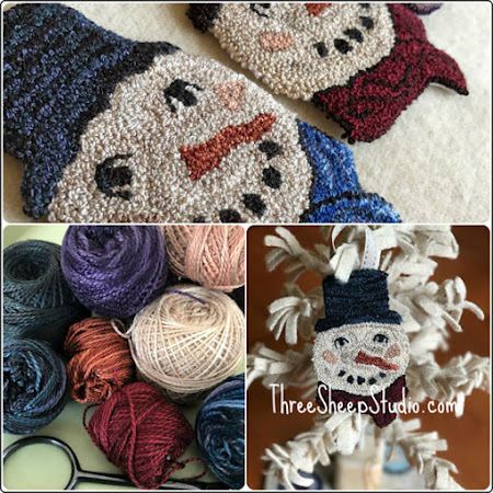 Herr. Schneemann punch needle design by Rose Clay at ThreeSheepStudio.com Herr. Schneemann punch needle design by Rose Clay at ThreeSheepStudio.com