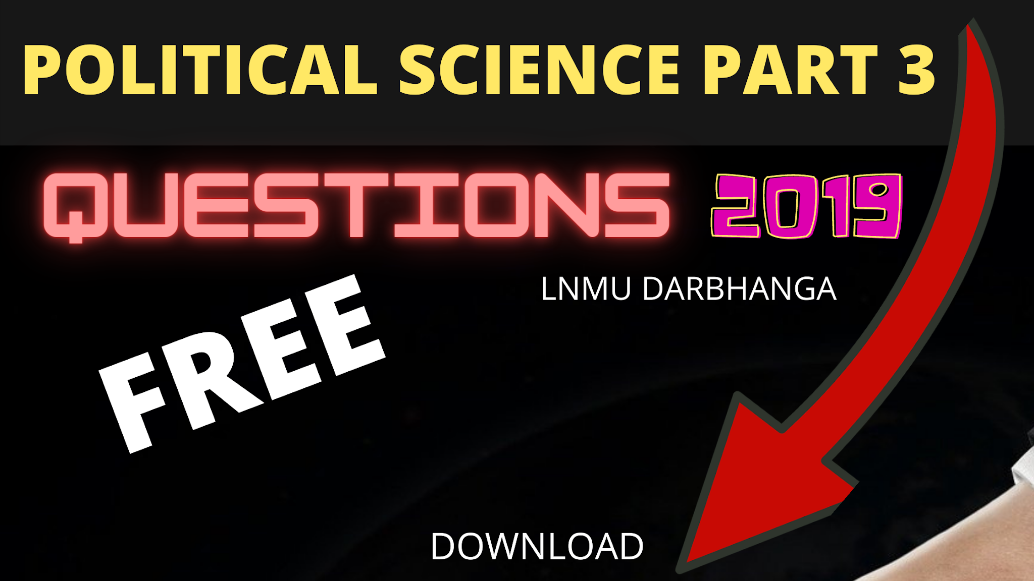 LNMU political science part 3 Question download