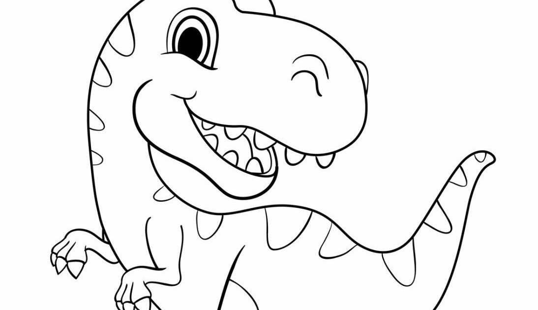 Cartoon Dinosaur Coloring Pages