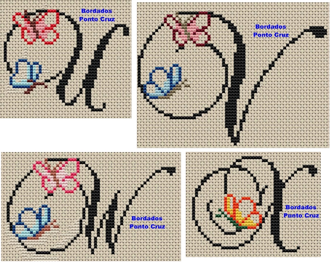Featured image of post Letras Em Ponto Cruz Com Cora o