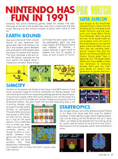 O SimCity de NES na revista Nintendo Power