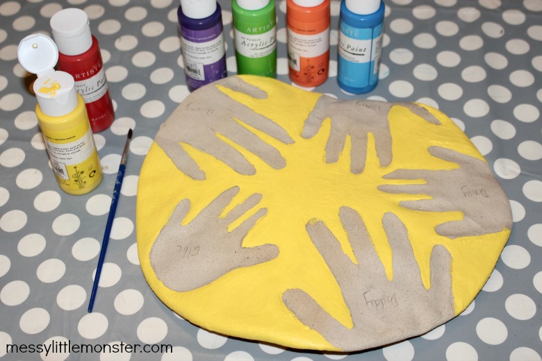 Salt dough family handprint keepsake Messy Little Monster
