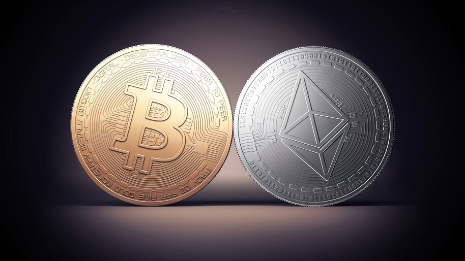 #8.3223, Cryptocurrency, Bitcoin, Ethereum, 4K Wallpaper