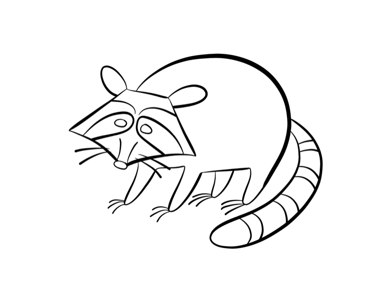 Chester Raccoon Coloring Page | Coloring Pages