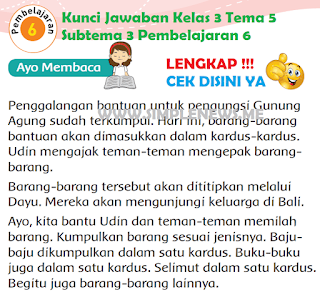 Kunci Jawaban Tematik Kelas 3 Tema 5 Subtema 3 Pembelajaran 6 www.simplenews.me