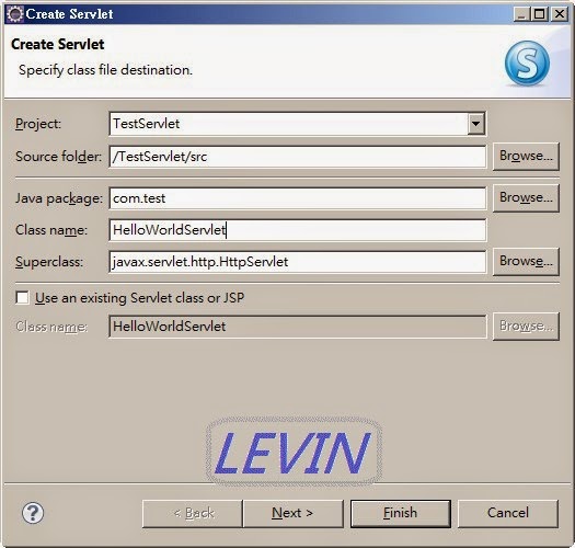 Java程式教學甘仔店: Java建立Servlet Hello World Example