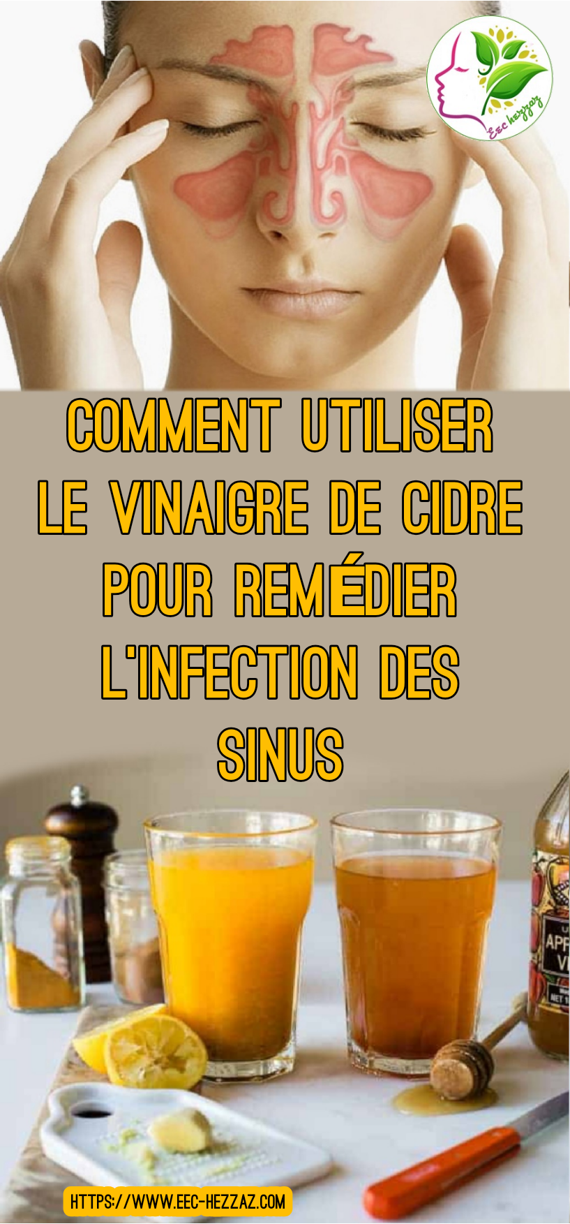 Comment utiliser le vinaigre de cidre pour remédier l'infection des sinus
