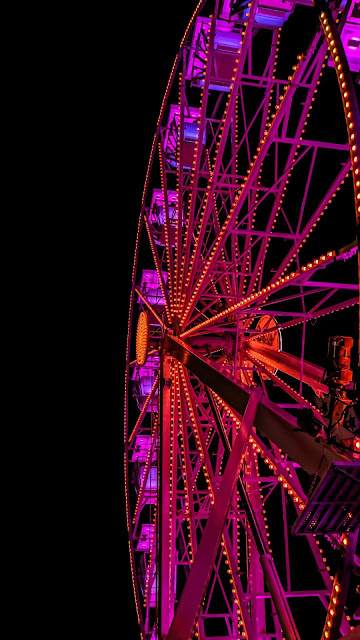 Free Ferris Wheel, Night, Neon Lights hd Wallpaper