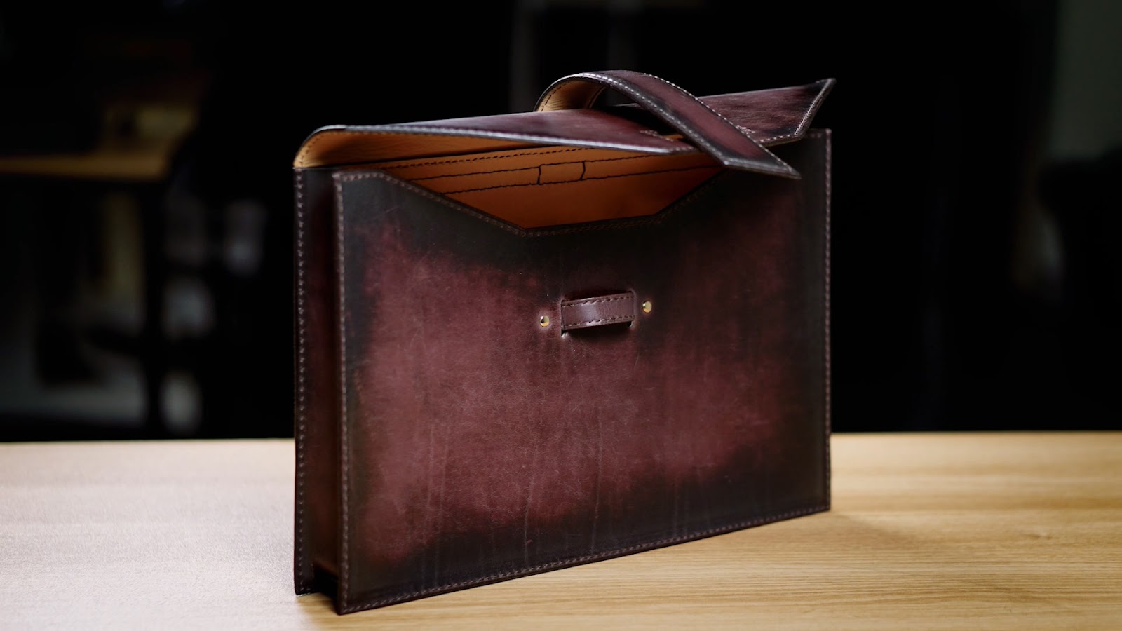 Making a Handmade Leather Briefcase