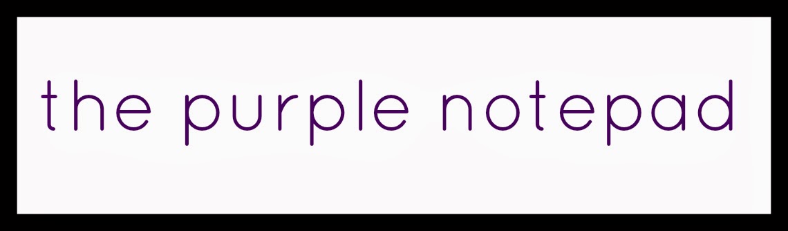 the purple notepad
