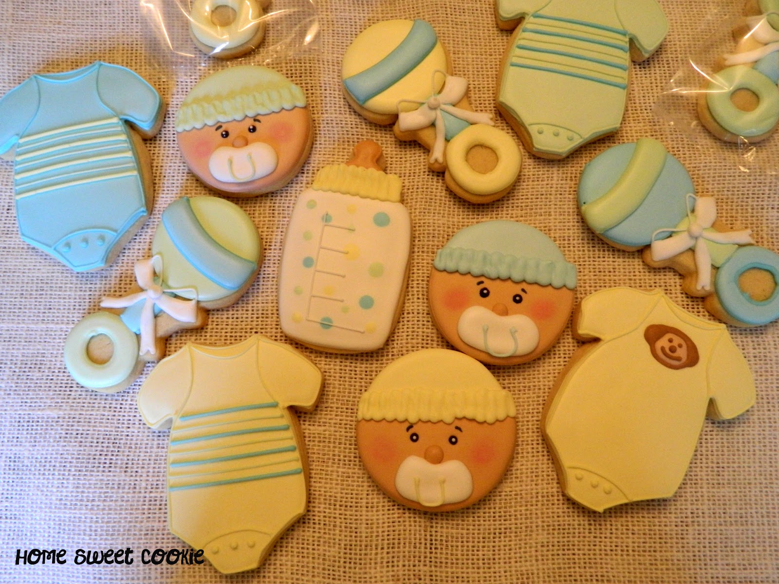 Home Sweet Cookie Baby Shower cookies & cookie favors