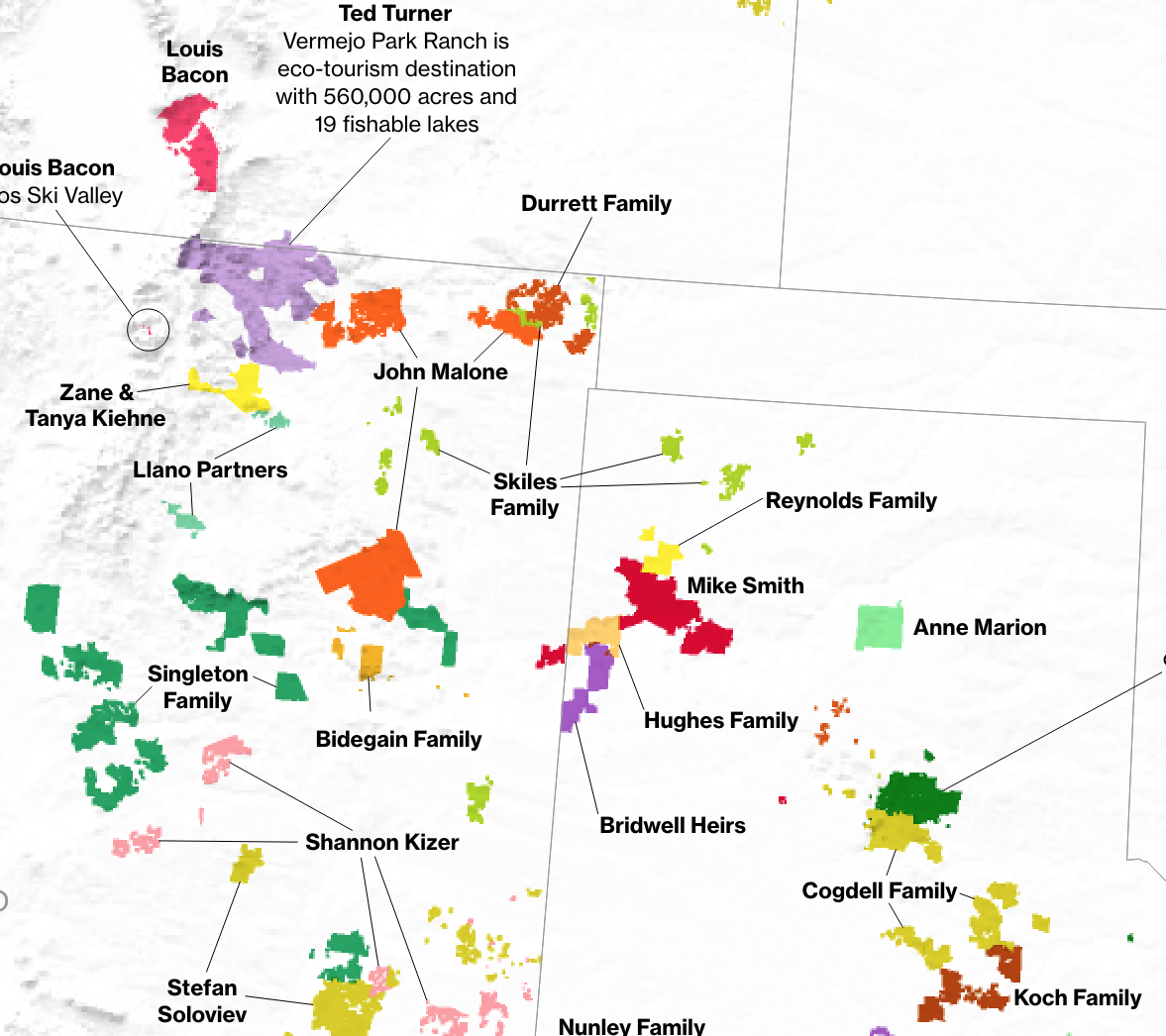 Map of the Week The Top 100 Private Land Owners in the USA