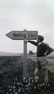 Albert Welling bij het Duitse plaatsje Welling