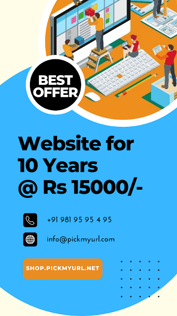 Website for 10 Years for just Rs 15000/- for more details chat live or visit the below link.