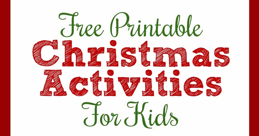 The Craft Patch: Printable Christmas Activities for Kids