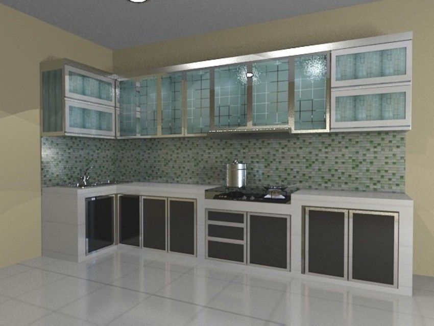 Desain Kitchen Set Bahan Aluminium Menarik Desain Model Kitchen Set