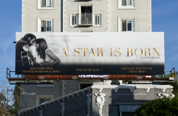 A Star Is Born Grammy consideration billboard A Star Is Born Grammy consideration billboard