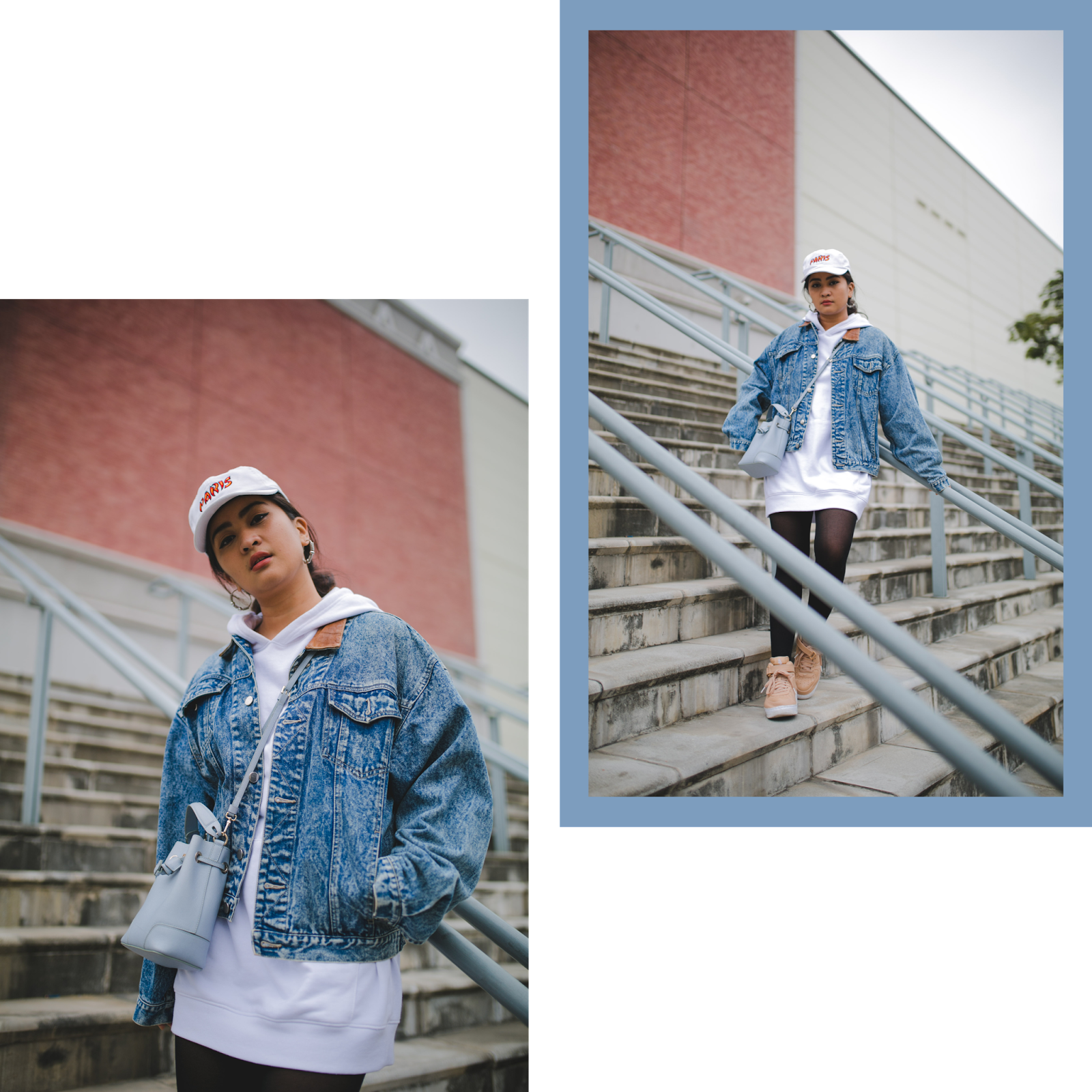 Cozy in Boxy Denim Jacket and Oversize Hoodie