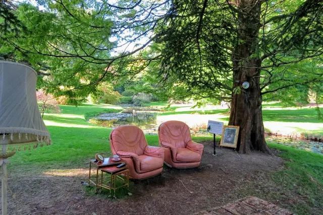 Armchairs at the National Botanic Garden in Dublin Ireland