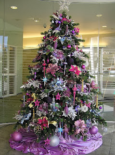 Fotos de árboles de Navidad color violeta - Colores en Casa