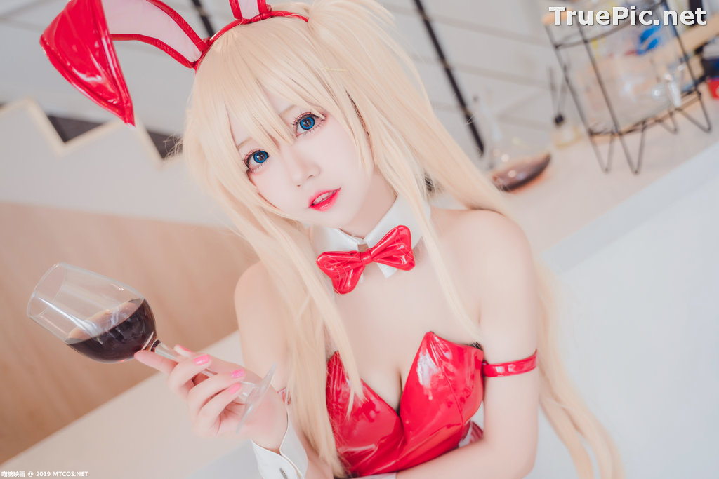 Image [MTCos] 喵糖映画 Vol.021 – Chinese Cute Model – Red Bunny Girl Cosplay - TruePic.net - Picture-33