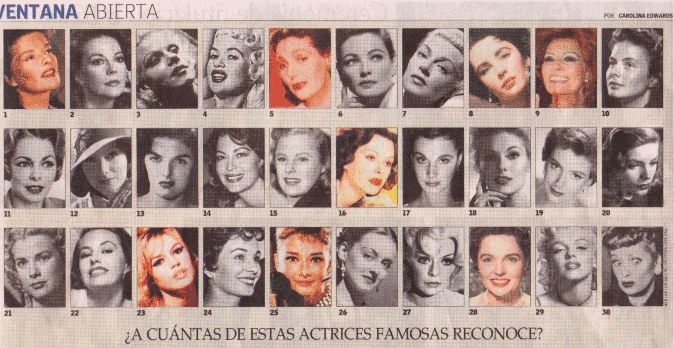 Via Margutta 51 How many of these famous (classic) actresses do you