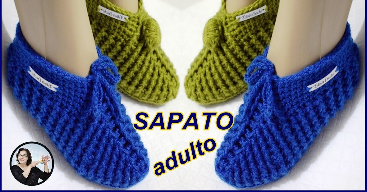 sapato croche quadrado