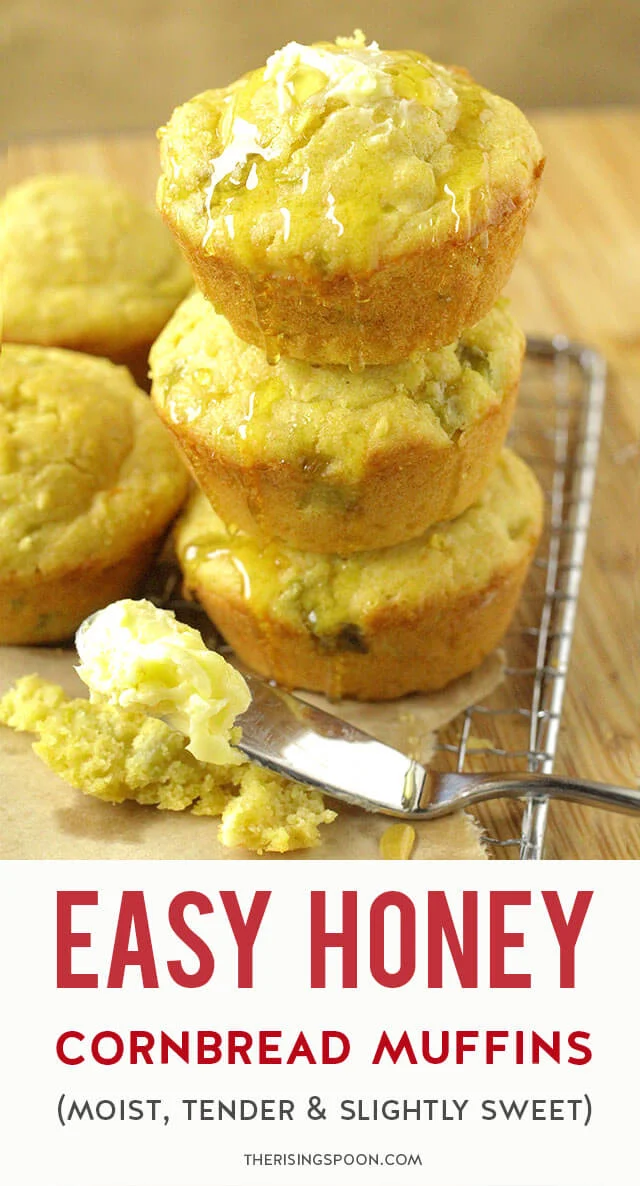 Honey Cornbread Muffins - Our Zesty Life